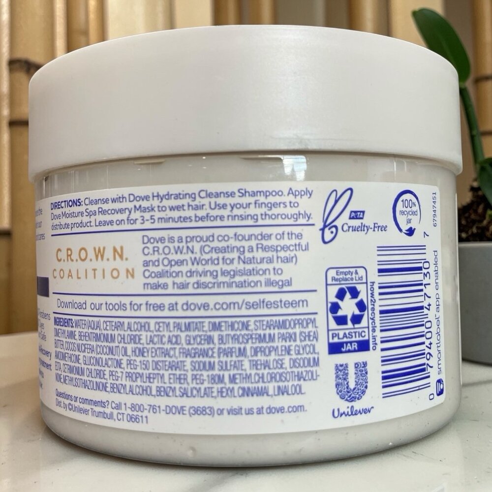 Dove Amplified Textures Moisture Spa Recovery Mask For Coils & Curls 10.5oz-2pk - Picture 3 of 5